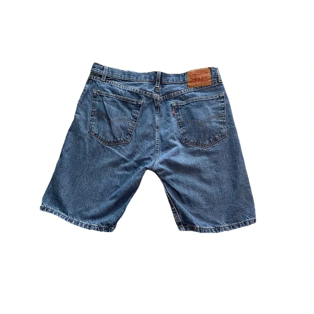 Levi's 511 Slim Fit Denim Shorts Men's 36 Blue Jean Shorts Classic Medium Wash